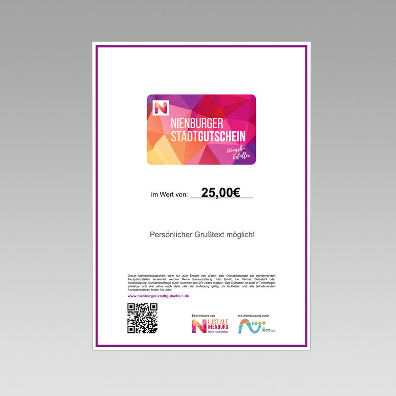 Nienburger Stadtgutschein Download